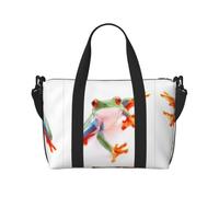 Red Eyed Monkey Tree Frog - Bolsa de viaje con correa ajustable, ideal para gimnasio, deportes, pesca, caza, viajes