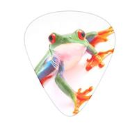 Red Eyed Monkey Tree Frog Púas para guitarra, juego de 12 piezas para guitarra acústica, guitarra eléctrica, contrabajo y ukelele