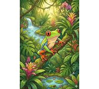 Red Eyed Tree Frog Journal - Natural Habitat Cover: Part of the Lizard Collection - Themed for Kids, Teens & Adults - with Unlined Pages