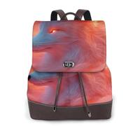 Red Eyes Fox - Mochila de viaje a la moda para mujer, mochila casual, mochila de cuero estampada para mujer para el trabajo