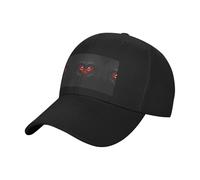 Red Eyes in Love - Gorras de béisbol negras para hombres y mujeres, gorra lavable ajustable
