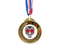 Red Eyes l México National Culture Illustration Gold Award Medal First Place Ribbon