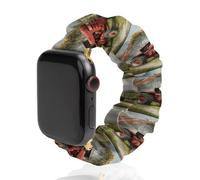 Red Farm Tractor Old Barn - Correa elástica para reloj, compatible con IWatch, divertidas correas de relojes inteligentes, 42mm/44mm, Poliéster, No es una piedra preciosa
