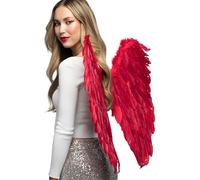 Red Feather Angel Wings for adults (accesorio de disfraz)