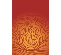 Red fire 6×9" gridded notebook: Decorative hand-drawn cover - Wide ruling - Checkable bullets embedded in the lines - Top, bottom and left margins for ... - 120 pages, 23 horizontal lines per page.