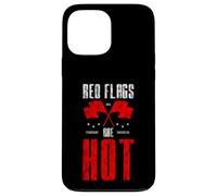 Red Flags Are Hot Relación tóxica ADVERTENCIA AMOR Carcasa para iPhone 13 Pro Max