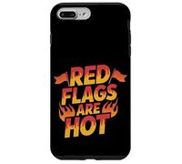 Red Flags Are Hot Relación tóxica ADVERTENCIA AMOR -- Carcasa para iPhone 7 Plus/8 Plus