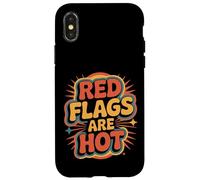 Red Flags Are Hot Relación tóxica Advertencia Amor |- Carcasa para iPhone X/XS