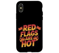 Red Flags Are Hot Relación tóxica ADVERTENCIA AMOR -- Carcasa para iPhone X/XS