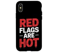 Red Flags Are Hot Relación tóxica Advertencia Amor - Carcasa para iPhone X/XS