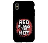 Red Flags Are Hot Relación tóxica Advertencia Amor - Carcasa para iPhone X/XS