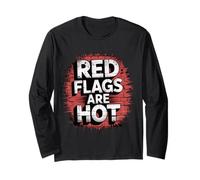 Red Flags Are Hot Relación tóxica Advertencia Amor - Manga Larga