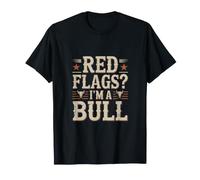 Red Flags I'm A Bull Funny Rodeo Cowboy Camiseta