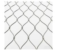 Red flexible de acero inoxidable para proteger los límites del jardín, balcón y escalera, red segura para animales y aves de corral (0,6 x 10 m)