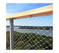 Red flexible de alambre de acero inoxidable con conexión a presión para protección antirrobo y anticaídas en campos de fútbol, granjas y jardines