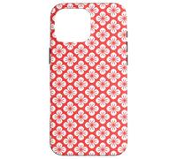 Red Floral Flower Leaves Turkish Rounded Retro Patter Carcasa para iPhone 16 Pro MAX