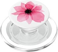 Red Flowers Flower Girl Gifts Watercolor on White PopSockets PopGrip para MagSafe