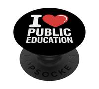 Red for Ed apoya a los Maestros y la educación pública PopSockets PopGrip Adhesivo