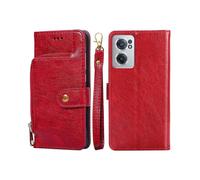(Red) For OnePlus Nord CE 2 5G Zipper Bag Leather Phone Case