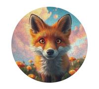 Red Fox 120 Piezas Rompecabezas Animales Formas Animalizadas Wildlife Puzzle Niños Educativos Juegos Portátil Tapete Portátil Educativo Antiestrés 120 PCS