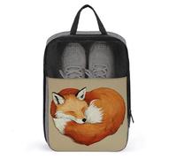 Red Fox - Bolsa de zapatos con forma de corazón para viajes, uso diario, bolsa de almacenamiento antipolvo para zapatos de golf