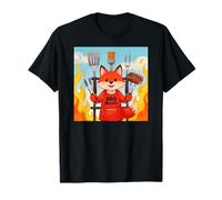 Red Fox Cooking Grill BBQ Funny Gift Red Fox Camiseta