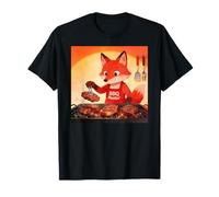 Red Fox Cooking Grill BBQ Funny Gift Red Fox Camiseta