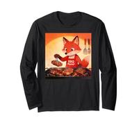 Red Fox Cooking Grill BBQ Funny Gift Red Fox Manga Larga