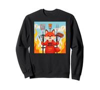 Red Fox Cooking Grill BBQ Funny Gift Red Fox Sudadera