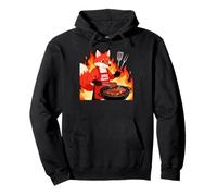 Red Fox Cooking Grill BBQ Funny Gift Red Fox Sudadera con Capucha