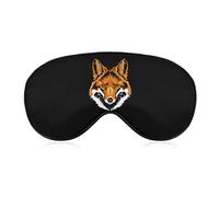 Red Fox Head Sleep Eye Mask Cute Blindfold Eye Covers Eyeshade para Mujeres Hombres Regalos