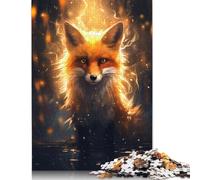Red Fox in Forest Puzzle Imposible,desafío for Adults Juego Educativo 1000 Piezas Obra De Arte De Juego De para Adultos Y Niños Mayores De 12 Años 1000pcs (75x50cm)