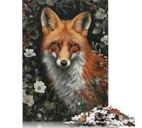 Red Fox In The Garden Puzzle Imposible,desafío for Adults Entretenimiento Creativo 1000 Piezas Obra De Arte De Juego De para Adultos Y Niños A Partir De 12 Años 1000pcs (38x26cm)