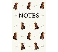 Red Fox Labrador Cream Notebook: Chesnut Lab, Dog Breed, Journal, Notes, Exercise Book, Neutral, Dog Lover, Christmas, Stocking Stuffer, Birthday, 6x9, 75 Pages, Paperback