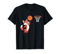 Red Fox Playing Sports Wild Animal Basketball Camiseta
