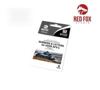 Red Fox Studio RFSQS-35015 -1/35 3D Resina Numeral & Letras para Urss Afv ’S