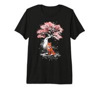 Red Fox Under The Tree Camiseta Premium