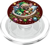 Red Frenchie Accessories For Women Men Who Love Christmas PopSockets PopGrip para MagSafe