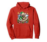 Red Frenchie Accessories For Women Men Who Love Christmas Sudadera con Capucha