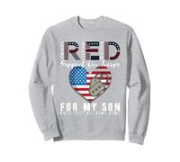 Red Friday Military Me Pongo Rojo para mi Hijo Recuerda a Todos Sudadera