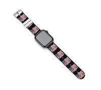 Red Friday Remember Everyone - Correas de reloj desplegadas de silicona de repuesto compatibles con Apple Watch, 42mm/44mm, Acero inoxidable, Amatista