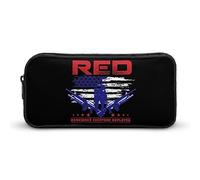 Red Friday Remember Everyone Deployed - Estuche divertido para bolígrafos, lápices de alta capacidad, bolsa de papelería, organizador de cosméticos para hombres y mujeres, Estilo:, 22*12*5cm, MHXYZHW