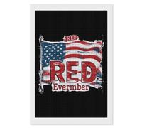 RED Friday Remember Everyone - Kit de pintura de diamante desplegado para adultos, diseño cuadrado de diamante para decoración de pared, 20 x 30 cm