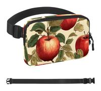 Red Fruits-889 - Cangurera cruzada para hombres y mujeres, riñonera para viajes, casual, caminar, correr, senderismo, ciclismo, multicolor, 4 x 23 x 15 cm, multicolor, 1.5x9.0x5.9in/4x23x15cm