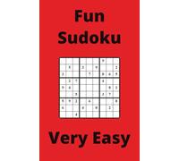 Red Fun Sudoku Book, 9x9 Puzzles, 100 Pages, 5x8, Very Easy