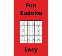 Red Fun Sudoku Book, 9x9 Puzzles, 150 Pages, 5x8, Easy