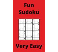 Red Fun Sudoku Book, 9x9 Puzzles, 150 Pages, 5x8, Very Easy