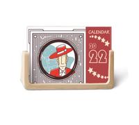 Red Garment - Calendario de escritorio 2022 con ilustración española de 12 meses