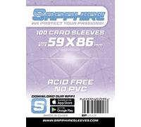 Red Glove - 100 Sapphire Sleeves Lila 59x86 SPLILLA formato Yu-Gi-Oh