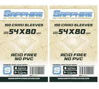 Red Glove - 100 Sapphire Sleeves Sand 54 x 80 SPSAND (Paquete de 2)